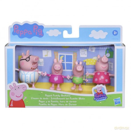 Świnka Peppa Zestaw Figurek Rodzina Peppy Na Dobranoc [FIGURKA]