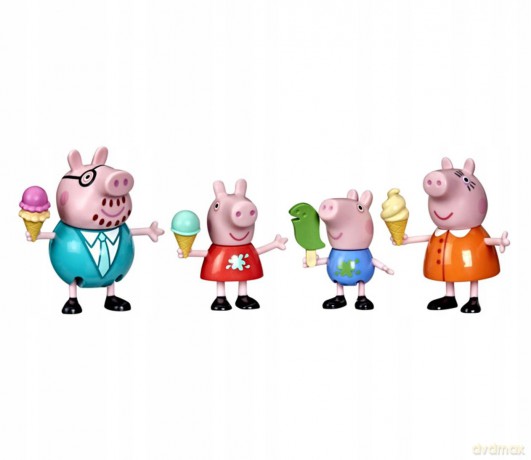 Świnka Peppa Zestaw Figurek Rodzina Peppy Wyprawa Na Lody [FIGURKA]