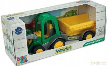 Traktor ładowarka z przyczepą Farmer w kartonie