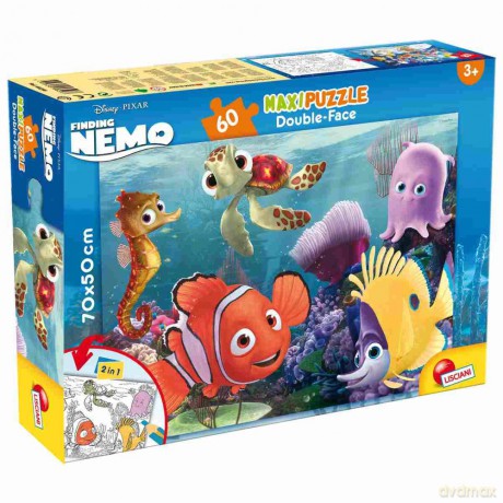 Puzzle dwustronne maxi Gdzie jest Nemo 60 el. [PUZZLE]