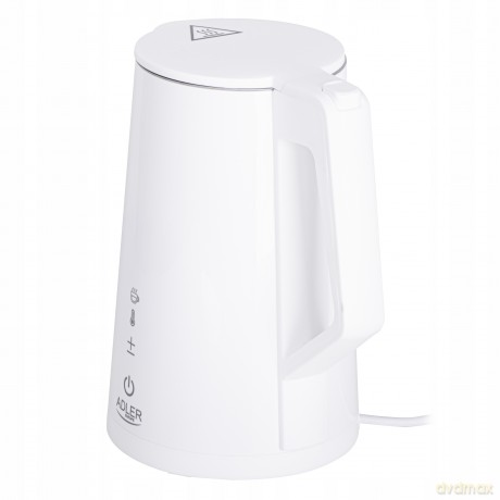 Czajnik elektryczny LED z regulacją temperatury 1,7L STRIX Adler AD 1345 white