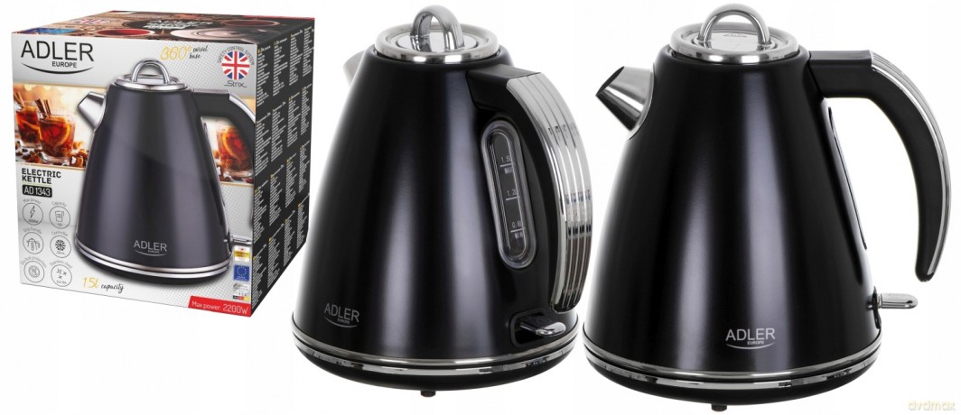 Czajnik metalowy 1,5 L STRIX Adler AD 1343 black