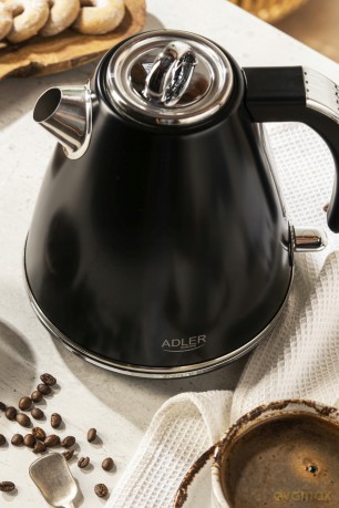 Czajnik metalowy 1,5 L STRIX Adler AD 1343 black