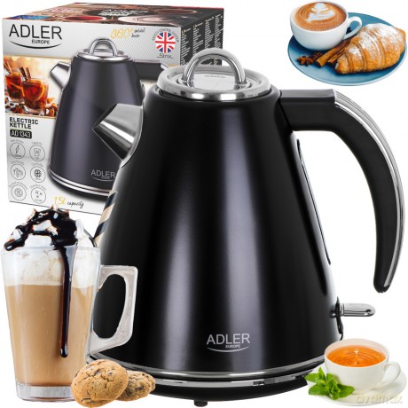 Czajnik metalowy 1,5 L STRIX Adler AD 1343 black