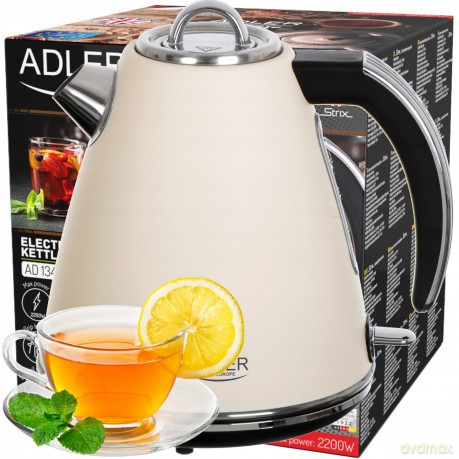 Czajnik metalowy 1,5 L STRIX Adler AD 1343 creme