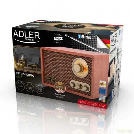 Retro Radio z Bluetooth Adler AD 1171