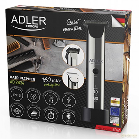 Strzyżarka do włosów z LCD Adler AD 2834