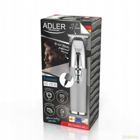 Trymer profesjonalny - USB Adler AD 2836s