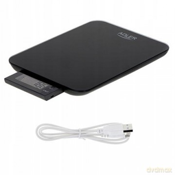 Waga kuchenna - 10kg - ładowana przez USB - wodoodporna Adler AD 3167b