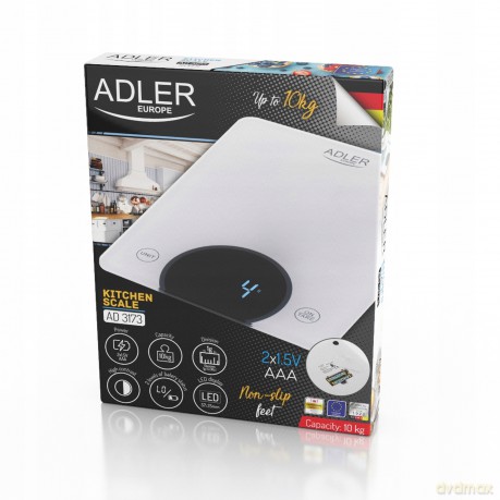 Waga kuchenna - do 10kg - LED Adler AD 3173w