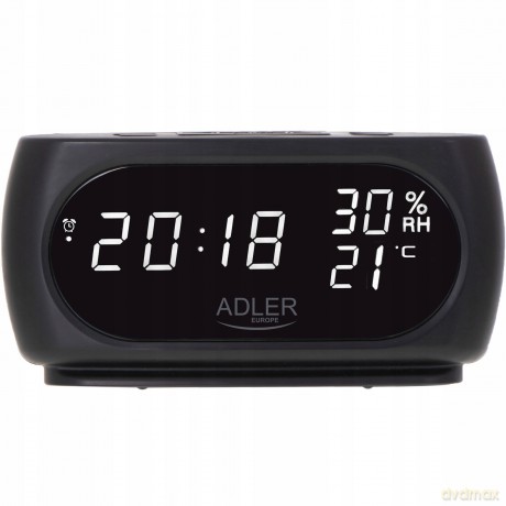 Zegar - Budzik z pomiarem temperatury i wilgotności Adler AD 1186