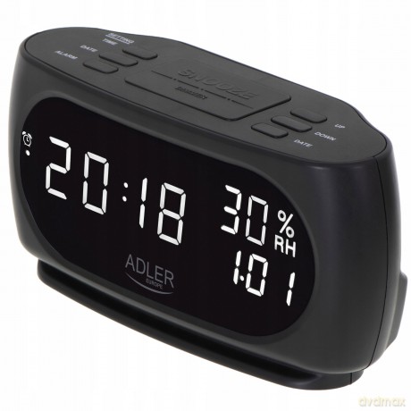 Zegar - Budzik z pomiarem temperatury i wilgotności Adler AD 1186