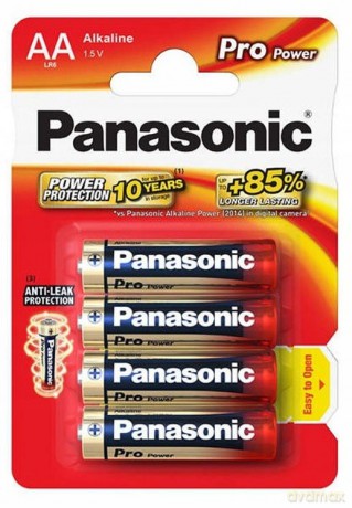 Panasonic bateria alkaliczna LR6/AA Pro Power - 4 szt blister