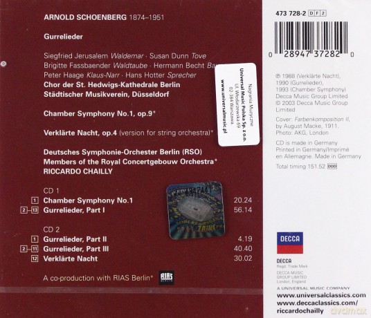 Chailly,Rso Berlin: Schoenberg Gurrelieder [2CD]