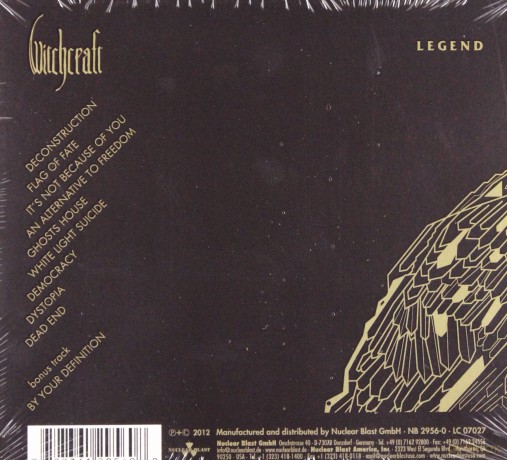 Witchcraft: Legend (digipack) [CD]