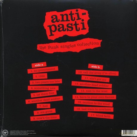 Anti-Pasti: The Punk Singles Collection (Red) [Winyl]
