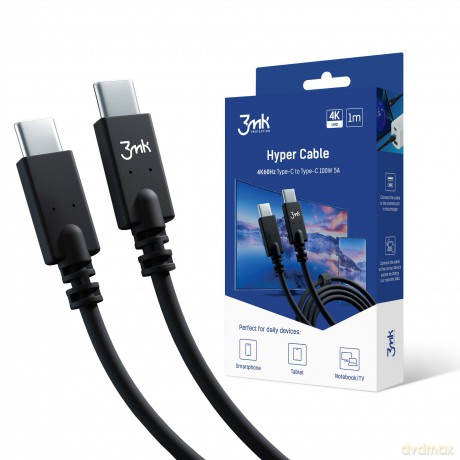 3mk Hyper Cable 4k60Hz 1m 100W C to C [KABEL]
