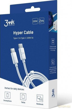 3mk Hyper Cable C to C 2m 100W [KABEL]