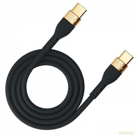 3mk Hyper Silicone Cable C to C 2m 100w Black [KABEL]