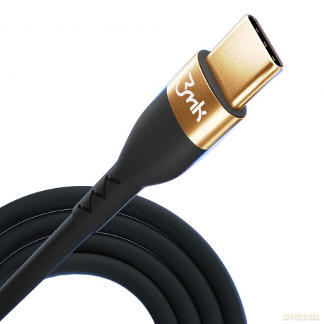 3mk Hyper Silicone Cable C to C 2m 100w Black [KABEL]