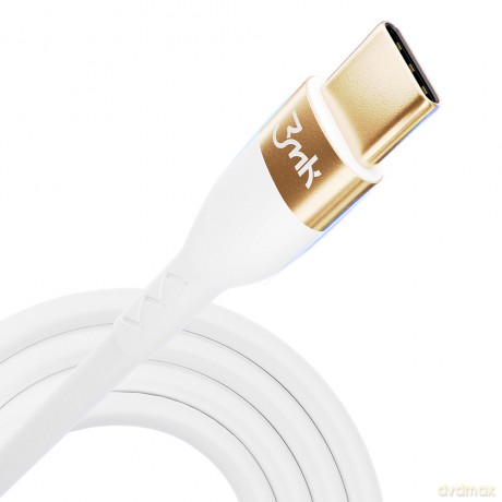 3mk Hyper Silicone Cable C to C 2m 100w White [KABEL]
