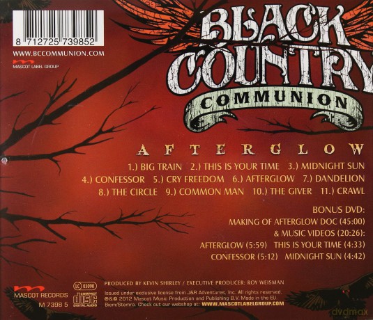 Black Country Communion: Afterglow [CD]+[DVD]