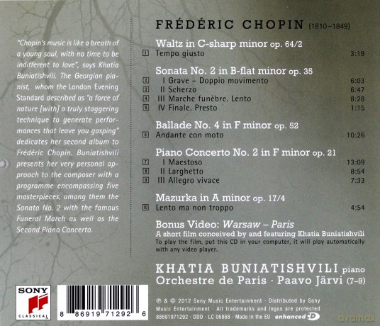 Khatia Buniatishvili: Chopin [CD]