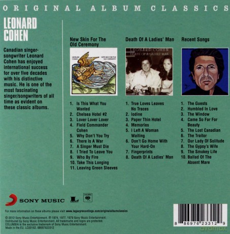 Leonard Cohen: Original Album Classics [3CD]
