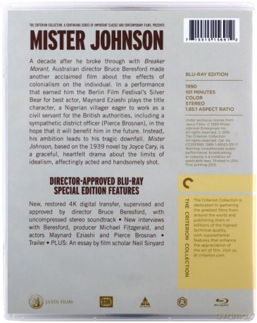 Mister Johnson (Pan Johnson) (Criterion Collection) [Blu-Ray]