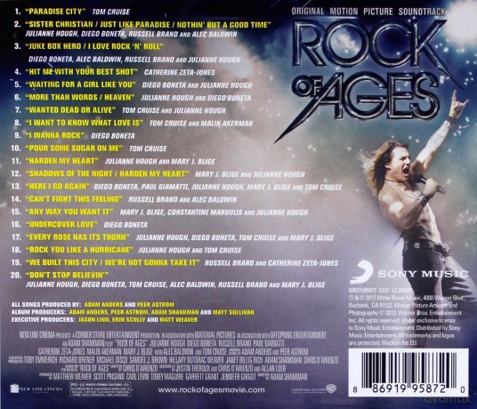 Rock of Ages soundtrack (Tom Cruise) [CD]