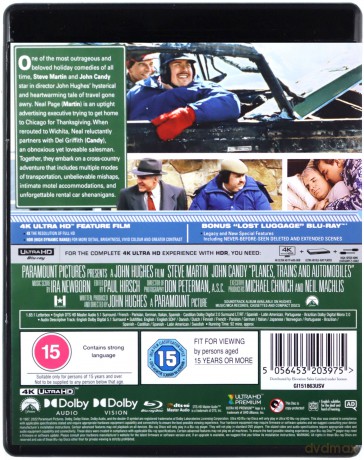 Planes, Trains & Automobiles (Samoloty, pociągi i samochody) [Blu-Ray 4K]+[Blu-Ray]