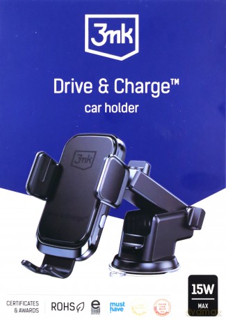 Uchwyt z ładowaniem indukcyjnym 3mk Hyper Wireless Charger 3w1 15W