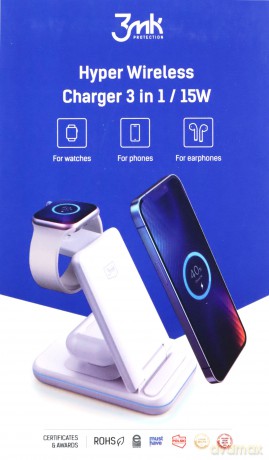 3mk Hyper Wireless Charger 3w1 15W Bezprzewodowa ładowarka
