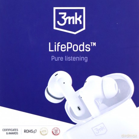 3mk LifePods White - Słuchawki bezprzewodowe białe