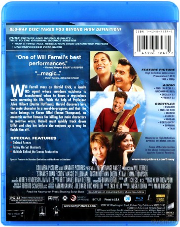 Stranger Than Fiction (Przypadek Harolda Cricka) [Blu-Ray]