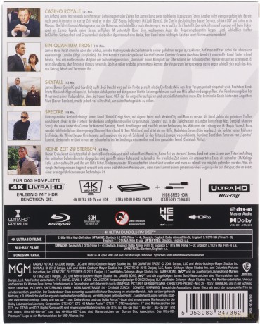 007 James Bond The Daniel Craig Collection [5xBlu-Ray 4K]+[5xBlu-Ray]