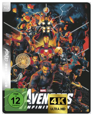 Avengers: Infinity War (Avengers: Wojna bez granic) (steelbook) [Blu-Ray 4K]+[Blu-Ray]