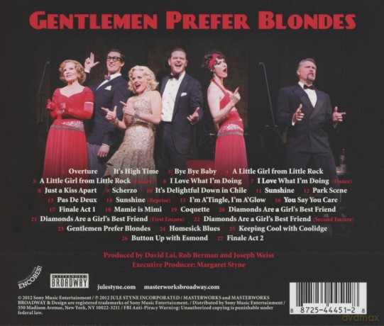 Gentlemen Prefer Blondes soundtrack (Mężczyźni wolą blondynki) [CD]