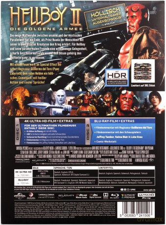 Hellboy II: The Golden Army (Hellboy: Złota armia) [Blu-Ray 4K]+[Blu-Ray]