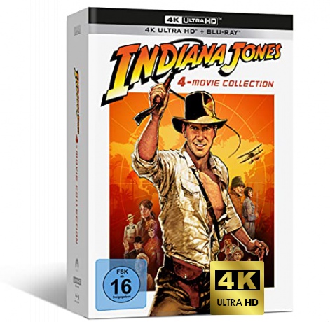 Indiana Jones: 4-Movie Collection [Blu-Ray 4K]+[Blu-Ray]