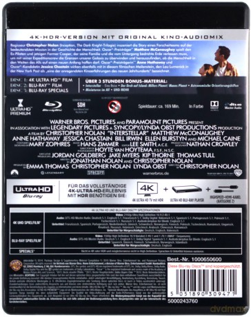 Interstellar [Blu-Ray 4K]+[2xBlu-Ray]