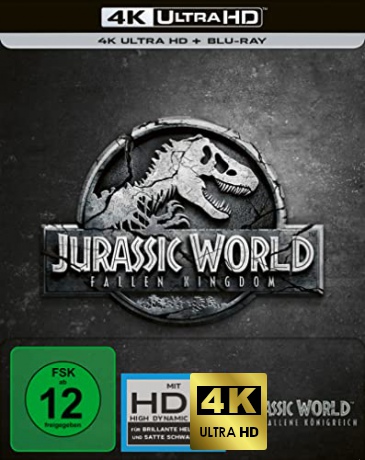 Jurassic World: Fallen Kingdom (Jurassic World: Upadłe królestwo) (steelbook) [Blu-Ray 4K]+[Blu-Ray]