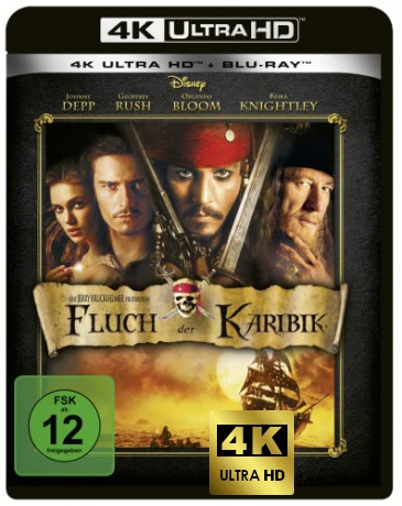 Pirates of the Caribbean: The Curse of the Black Pearl (Piraci z Karaibów: Klątwa Czarnej Perły) [Blu-Ray 4K]+[Blu-Ray]