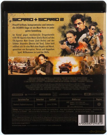 Sicario 1-2 [2xBlu-Ray 4K]+[2xBlu-Ray]