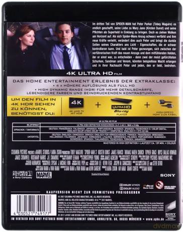 Spider-Man 3 [Blu-Ray 4K]