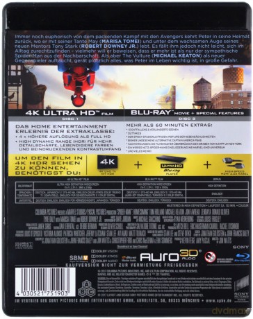 Spider-Man: Homecoming [Blu-Ray 4K]+[Blu-Ray]