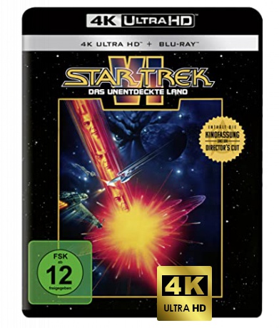 Star Trek VI: The Undiscovered Country (Star Trek VI: Wojna o pokój) [Blu-Ray 4K]+[Blu-Ray]