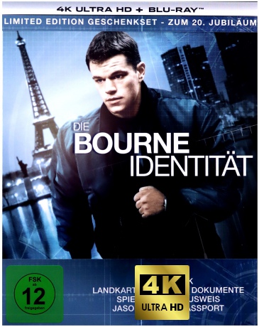 The Bourne Identity (Tożsamość Bourne'a) (steelbook) [Blu-Ray 4K]+[Blu-Ray]