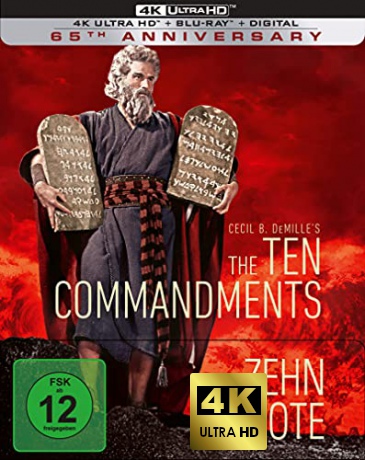The Ten Commandments (Dziesięcioro przykazań) (steelbook) [Blu-Ray 4K]+[Blu-Ray]
