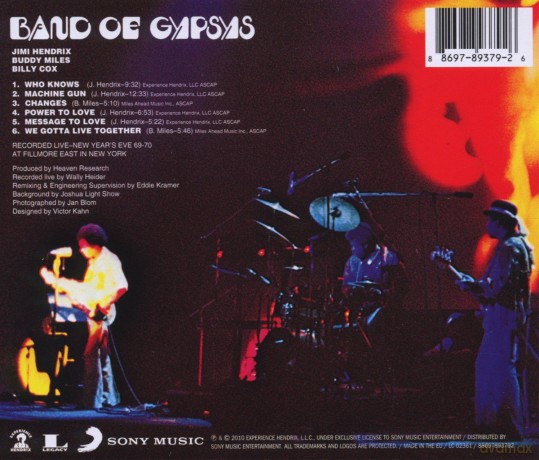 Jimi Hendrix: Band Of Gypsys [CD]